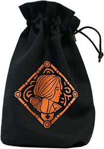 Q-Workshop Witcher Dice Pouch | Triss - Sorceress of the Lodge | 200g Cotton | Holds 35 Dice