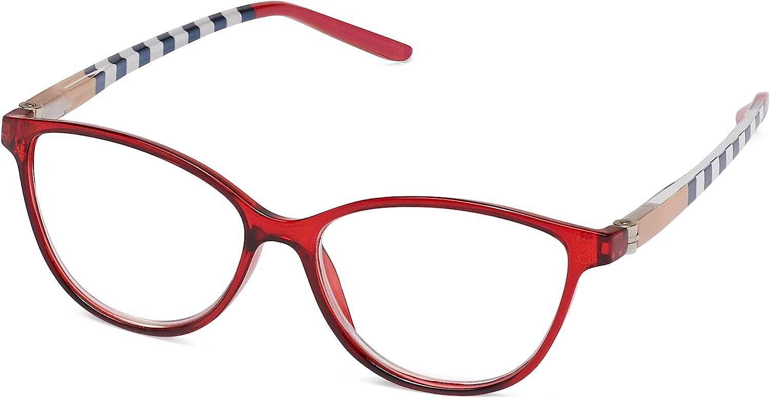 ICU Eyewear Esquel Red +1.50 Reading Glasses (Model: 77074302)