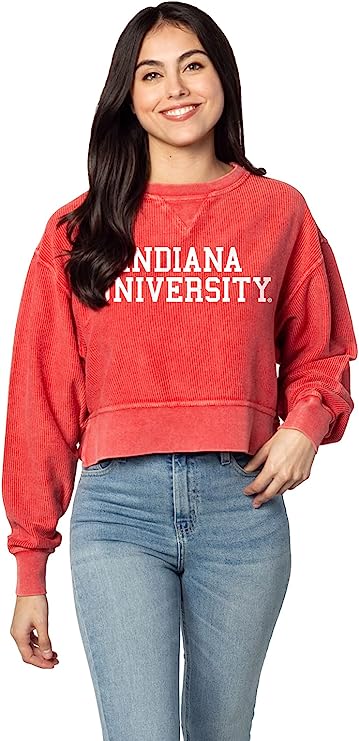 Chicka-D Women's Crimson Corded Boxy Pullover XL - Oversized, Comfy, Cozy