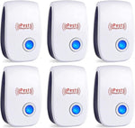 6-Pack Ultrasonic Pest Repellers - Effective for 1,600 Square Feet