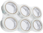 6-Pack Crystal Clear Packing Tape 2.7 mil 55y | Strong, Durable, Long-lasting