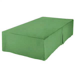Twin-Size Grass Green Bed Skirt | 100% Polyester | 16-Inch Drape