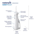 Waterpik Cordless Pearl Rechargeable Portable Water Flosser for Teeth, Gums, Braces Care and Travel