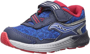 Saucony Ride 10 Jr Navy/Red Wide 4.5 US Little Kid Running Shoes