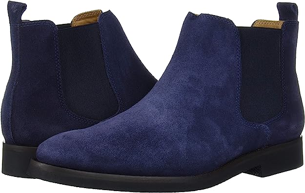 Driver Club Men's Genuine Leather Ankle Suede Boots with Rubber Sole (11 M US)