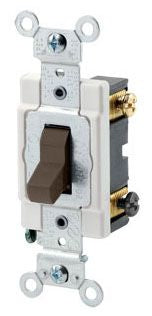 Leviton CSB2-15 15A 277V Brown Commercial Toggle Switch