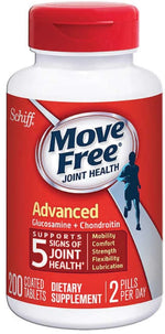 Schiff Move Free Advanced - 200 Tablets - Uniflex™, Glucosamine & Chondroitin