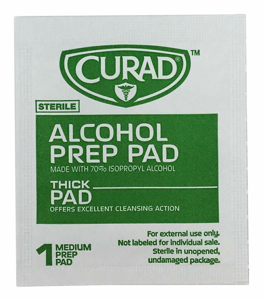 400ct 70% Isopropyl Alcohol Prep Pads - Sterile, Individually Wrapped