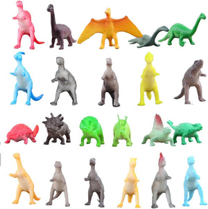 82 Assorted Mini Dinosaur Toys - Party Favors, Cupcake Toppers, Pinata Fillers 