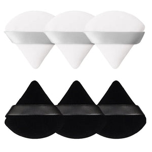 6-Piece Triangle Makeup Puffs for Wet or Dry Use