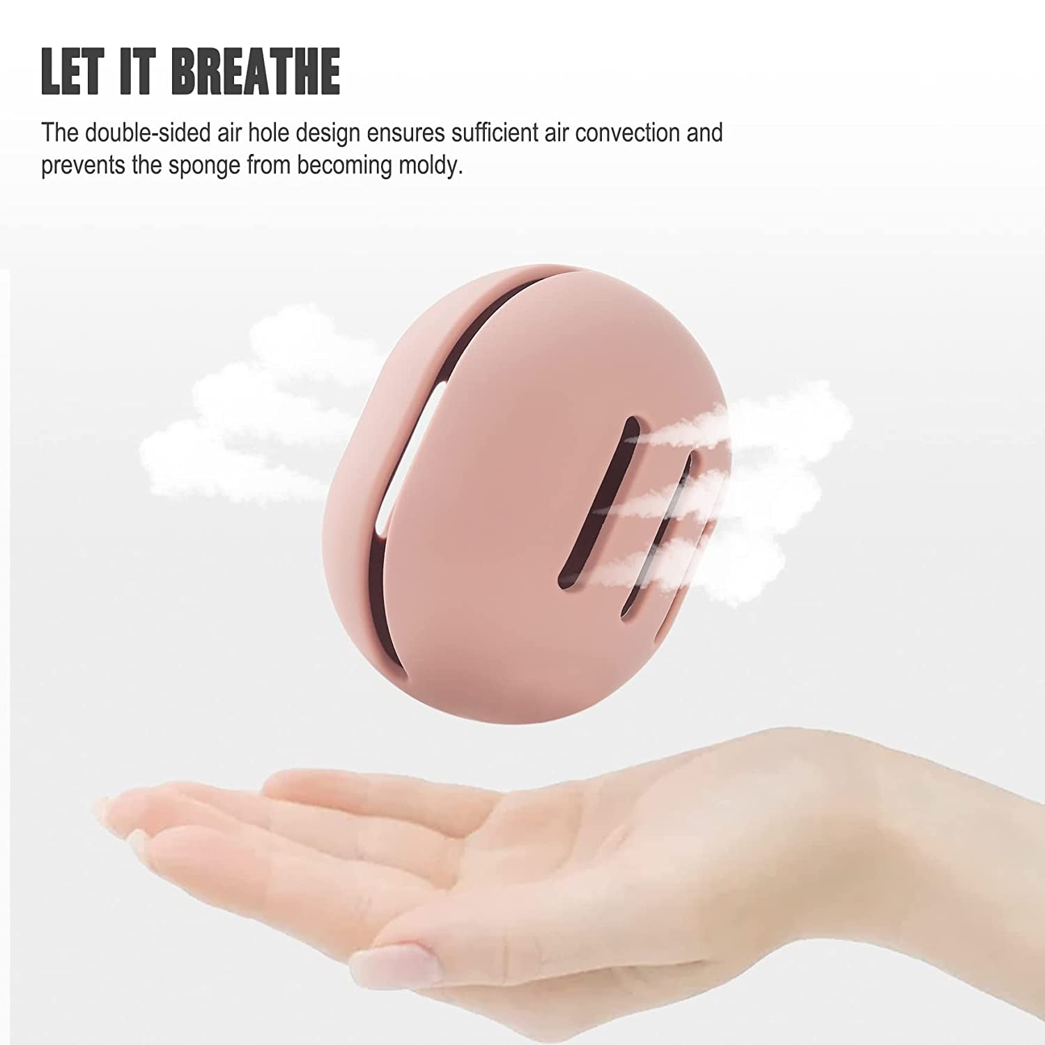 Double-Sided Hollow Silicone Makeup Sponge Holder