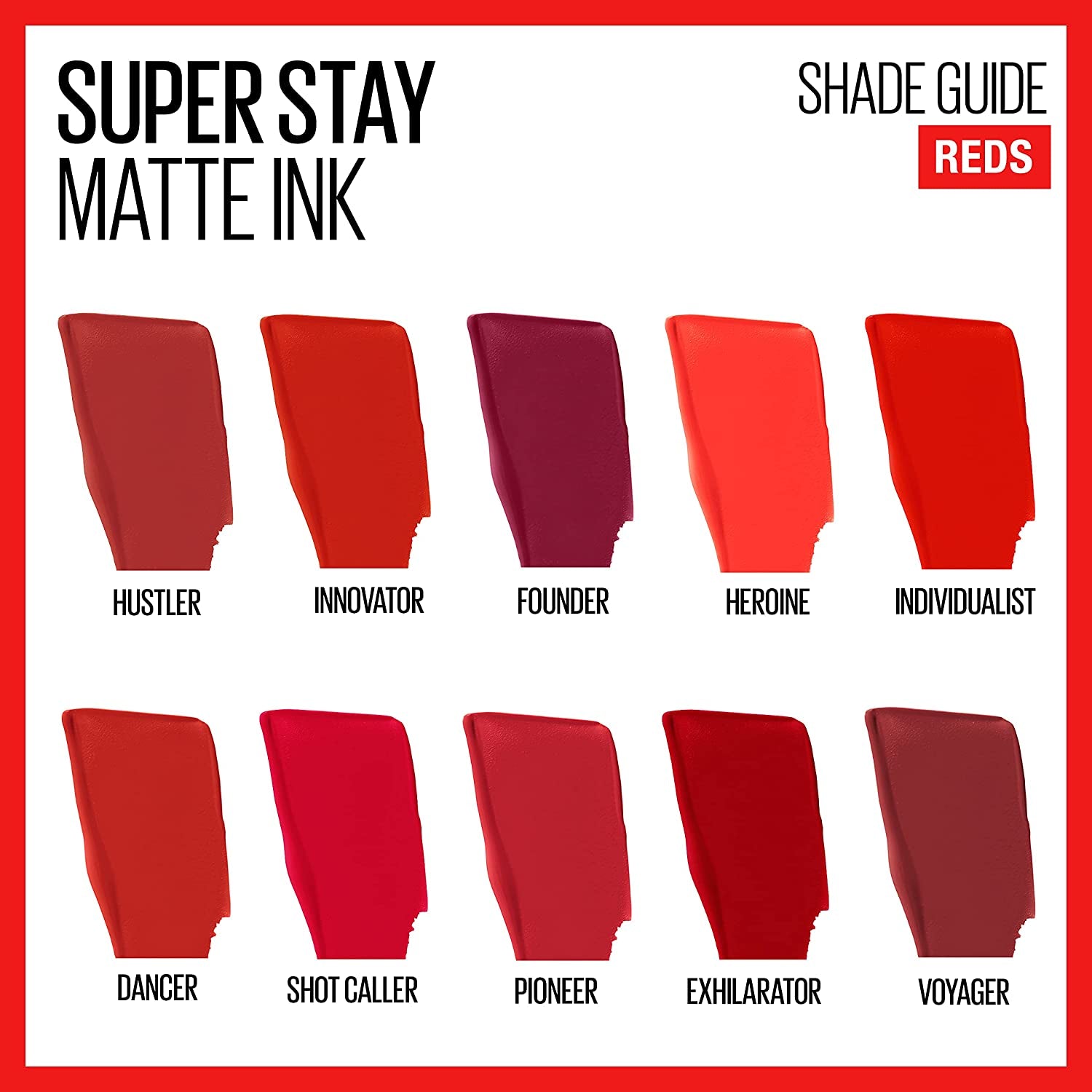 Maybelline Super Stay Matte Ink Liquid Lipstick - Exhilarator, Ruby Red, 340 