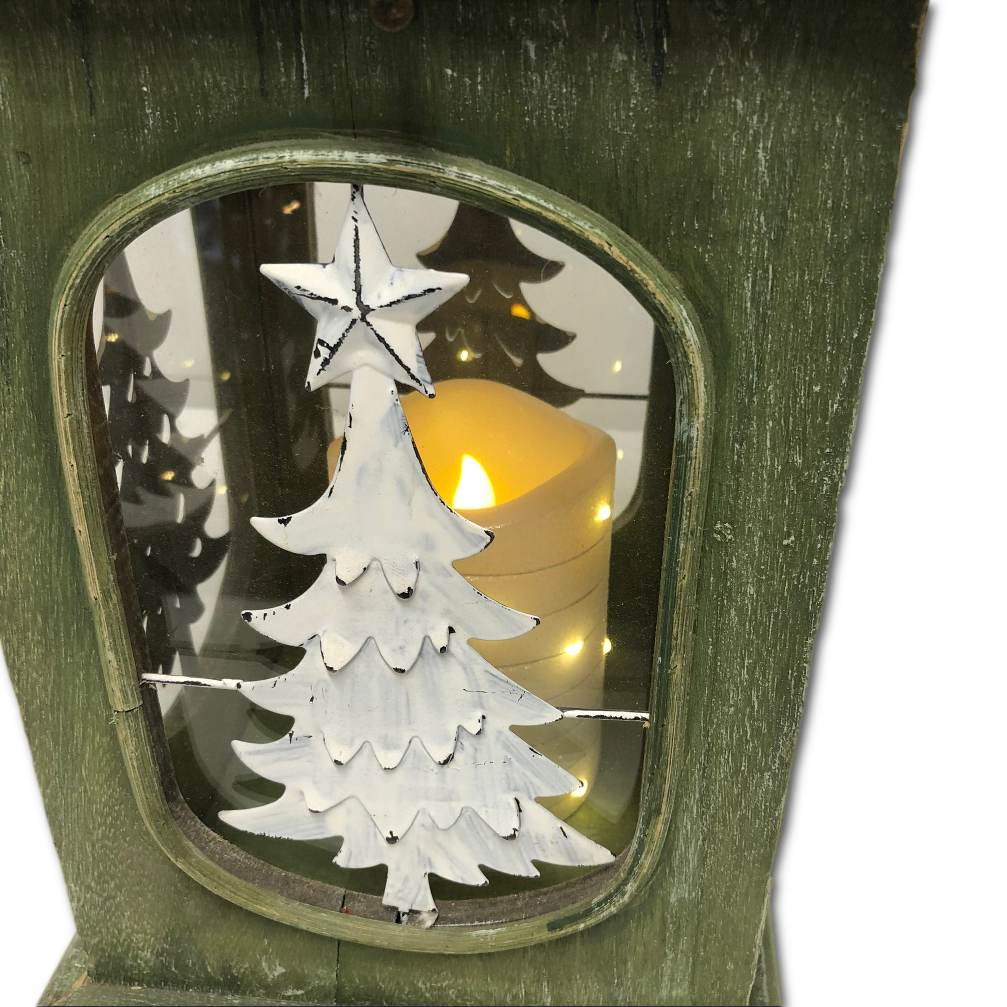 17" Christmas Tree Lantern
