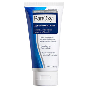 Panoxyl 10% Benzoyl Peroxide Acne Foaming Wash - Maximum Strength, 5.5 Oz