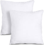 2 Pack 18x18 White Throw Pillow Inserts - Soft, Durable, and Versatile