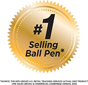 BIC Xtra Life Ballpoint Pens - 10-Count, Black, Medium Point (1.0mm)