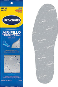 Dr. Scholl's Air-Pillo Memory Foam Insoles - Odor-Controlling, Lasting Comfort