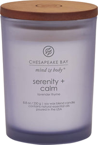 Chesapeake Bay Serenity + Calm Lavender Thyme Soy Wax Candle - 50 Hour Burn Time