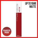 Maybelline Super Stay Matte Ink Liquid Lipstick - Exhilarator, Ruby Red, 340 