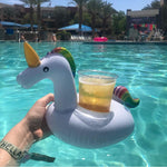 15 Pack Inflatable Drink Holders - Flamingo Pool Party Coasters 