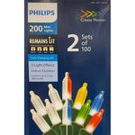 Philips 200-Count LED Christmas Lights: Energy-Efficient and Durable