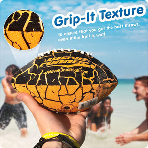 Waterproof Football - 9.25" with Sure-Grip Technology - Play in the Water!