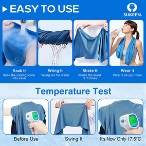 Cooling Towels - Stay Cool and Refreshed for Any Activity 4 Pack (40"X12")
