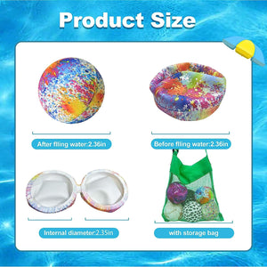 Reusable Magnetic Water Balloons - Quick Fill, Self-Sealing, Durable, Safe