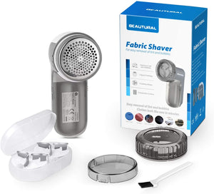 Fabric Shaver - 2-Speed, Replaceable Blades, Removes Lint, Fuzz, Bobbles
