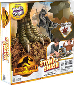 Jurassic World Dominion Stomp N' Smash Board Game with Kinetic Sand - Ages 5+