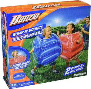 BANZAI Bump N' Bounce Body Bumpers - Red & Blue, 2 Pack