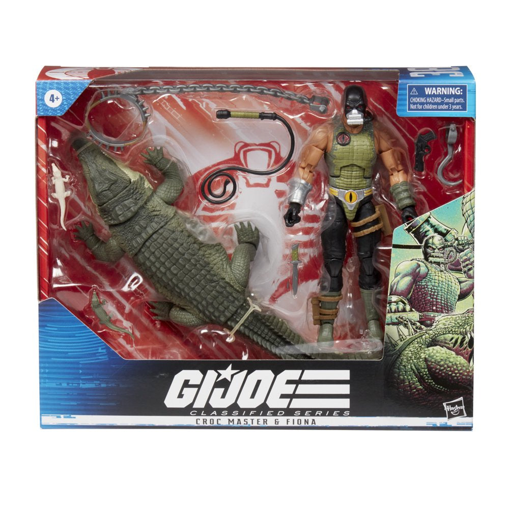 G.I. Joe Classified Series Croc Master & Fiona Action Figure: 6-Inch Collectible with Premium Design and Accessories