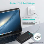 30800mAh Portable Charger LCD Display Fast Charging for iPhone iPad