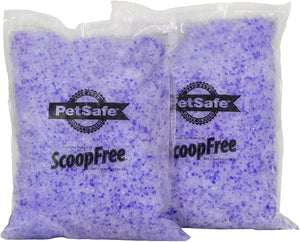 PetSafe ScoopFree Crystal Cat Litter: The Best Litter for Odor Control, Low Tracking, and Dust-Free - Two 4.3 lb Bags Of Litter (8.6 lb Total)