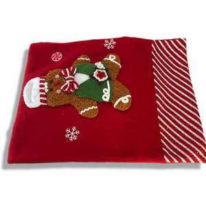 72" gingerbread fabric table runner by valerie