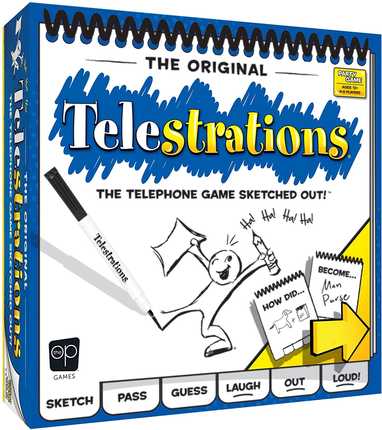 Telestrations Original - Fun Family Board Game - 8 Players - Ages 12+