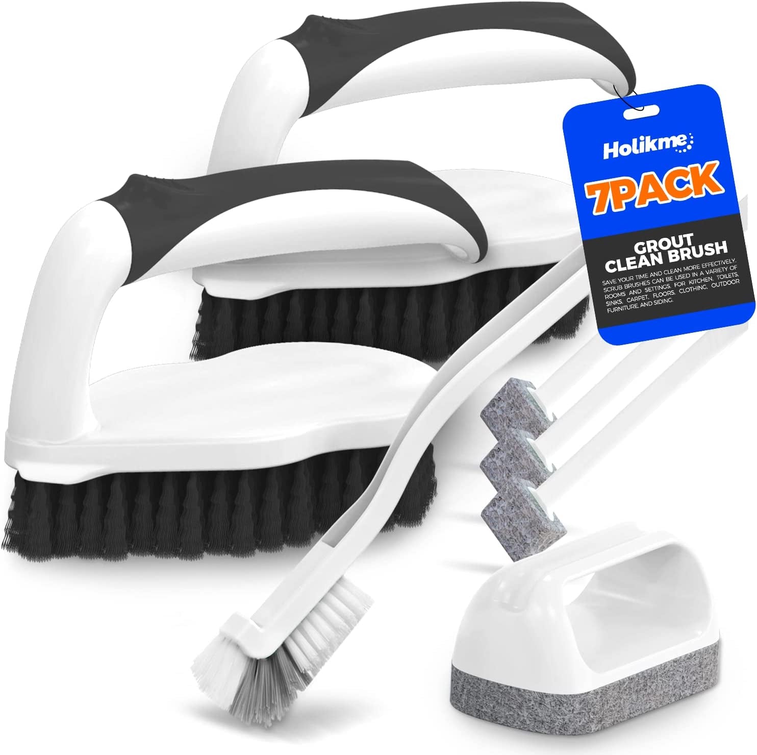 7-Piece Deep Cleaning Brush Set for Bathroom and Kitchen