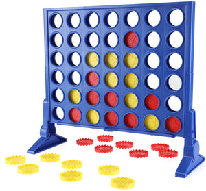 Connect 4 Classic Grid Board Game - 2 Player Strategy Game for Kids & Adults