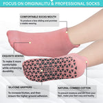 Non-Slip Yoga Socks with Grips for Pilates, Ballet, Barre, Barefoot, Hospital