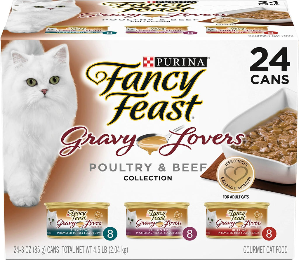 Purina Fancy Feast Gravy Lovers: A Variety Pack of Wet Cat Food That Your Cat Will Love