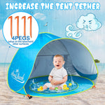 Baby Beach Tent with Pool - Portable Shade Pool UV Protection Sun Shelter for Infant