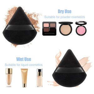 6-Piece Triangle Makeup Puffs for Wet or Dry Use