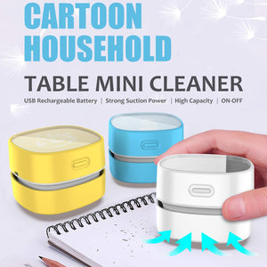 Mini Cordless Desk Vacuum Cleaner - Portable, Quiet, and Efficient Cleaning