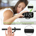 Mirror Alarm Clock with Dual USB Ports and 3-Level Brightness
