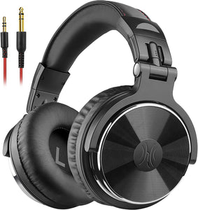 OneOdio Wired Over-Ear Headphones - Hi-Res Studio Monitor, DJ Stereo - Black