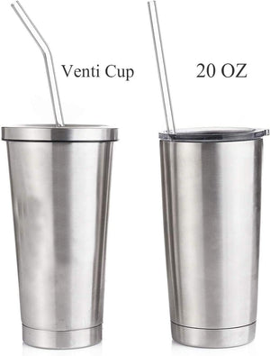 8 Reusable Glass Straws with Cleaning Brushes and Silicone Tips for 30oz Tumbler