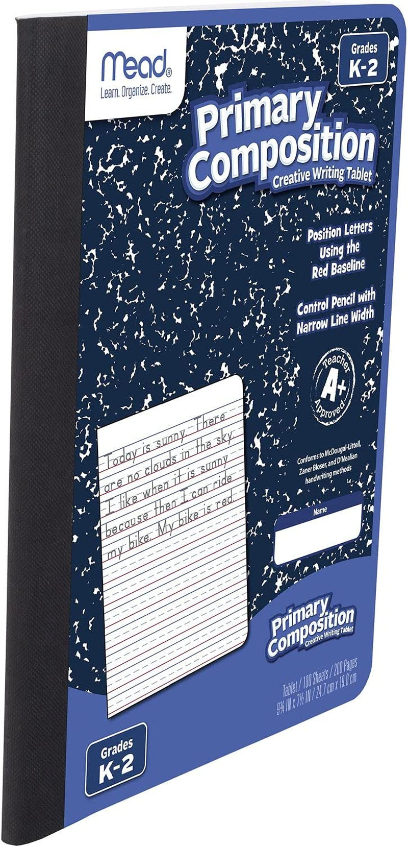 K-2 Primary Composition Notebook - Wide Ruled Paper, 100 Sheets
