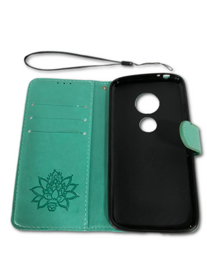 Motorola Moto E5 Play/Cruise Wallet Case with Kickstand & 3D Mandala Pattern