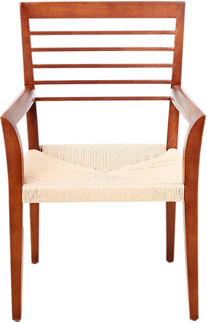 Rivet Woven Dining Chair - Brown Ash Legs & Paper-Rope Seat