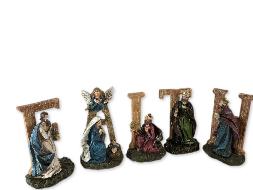 "As Is" 5-Piece Nativity Scene Sentiment by Valerie
